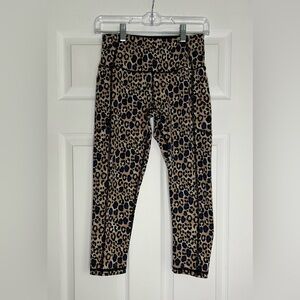 Victoria's Secret Animal Print Leggings - Black and Tan
